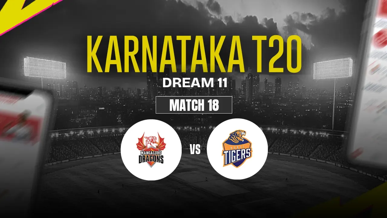 MD vs HT Dream11 Prediction, Mangalore Dragons vs Hubli Tigers