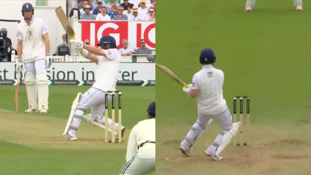 Ben Duckett reverse sweep for maximum during ENG vs IND 5th Test. 
