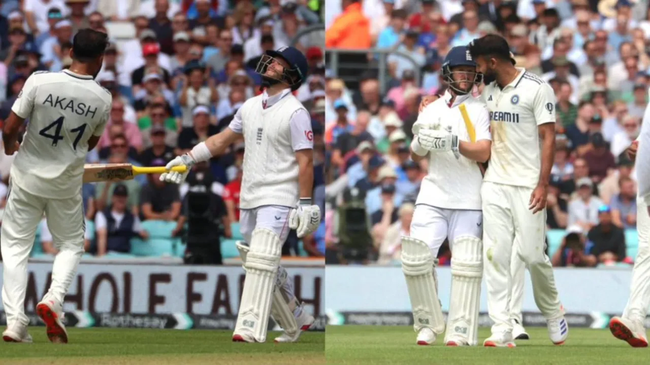 Akash Deep comments on send-off to Ben Duckett. 