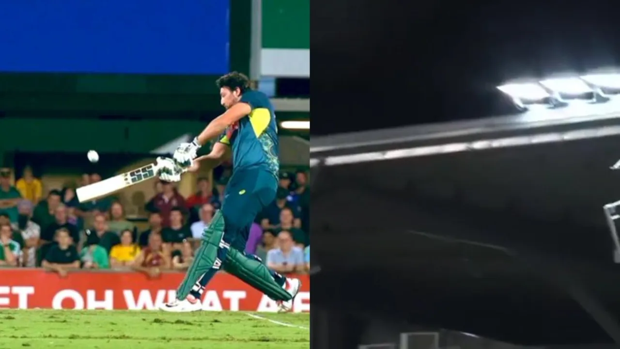 Tim David smashed roof-top six. 