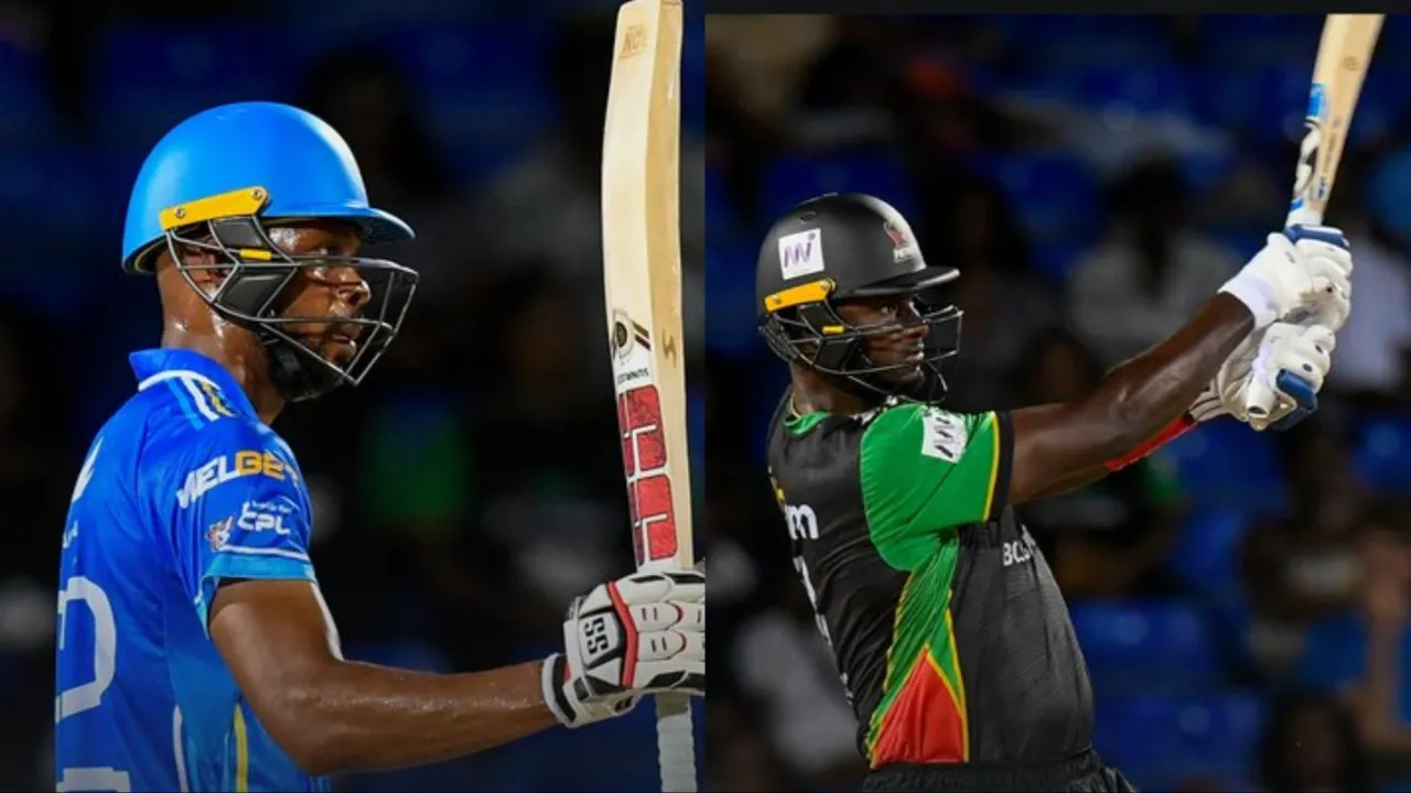 St Kitts and Nevis Patriots vs Saint Lucia Kings full match highlights and scorecard. 