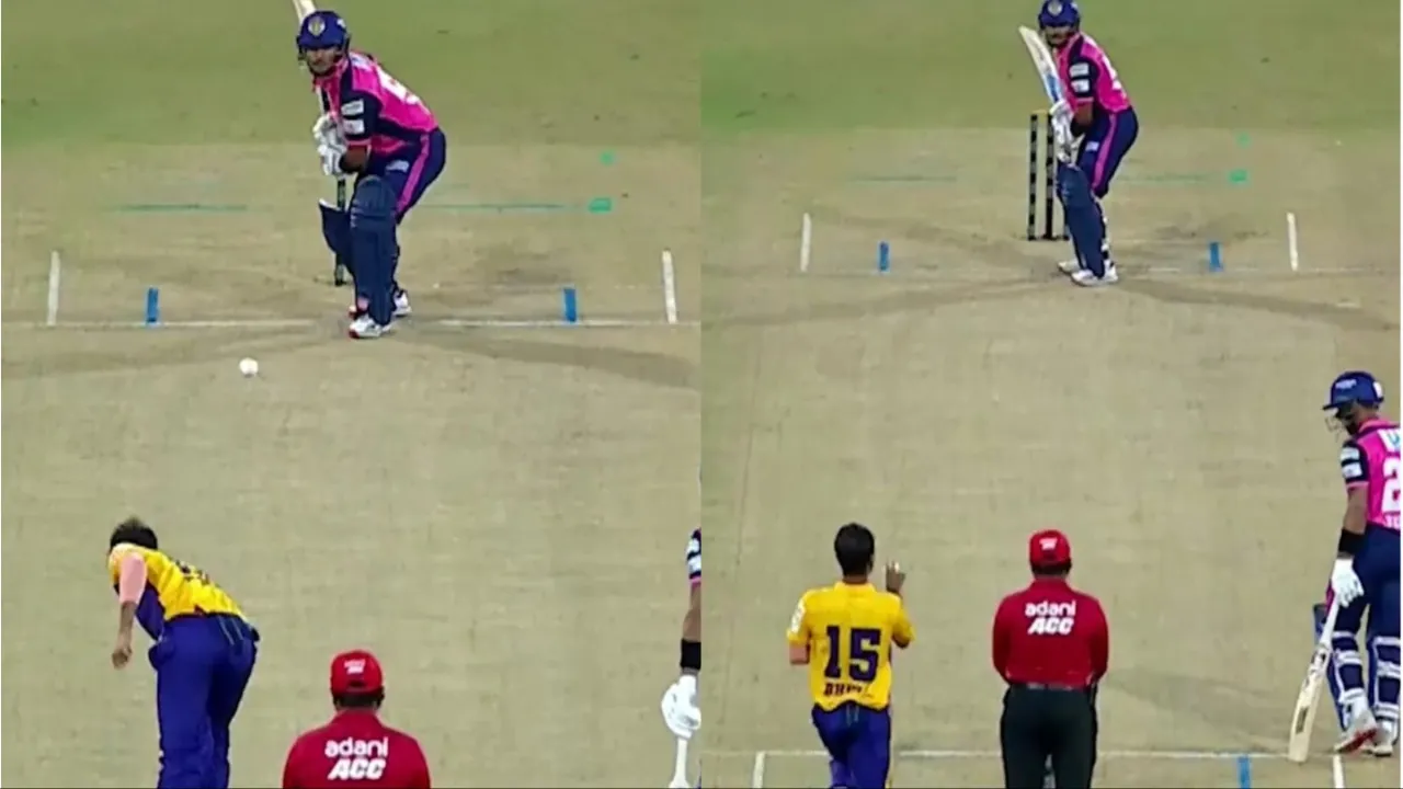 Bhuvneshwar Kumar's swing bowling in UP T20 League 2025. 