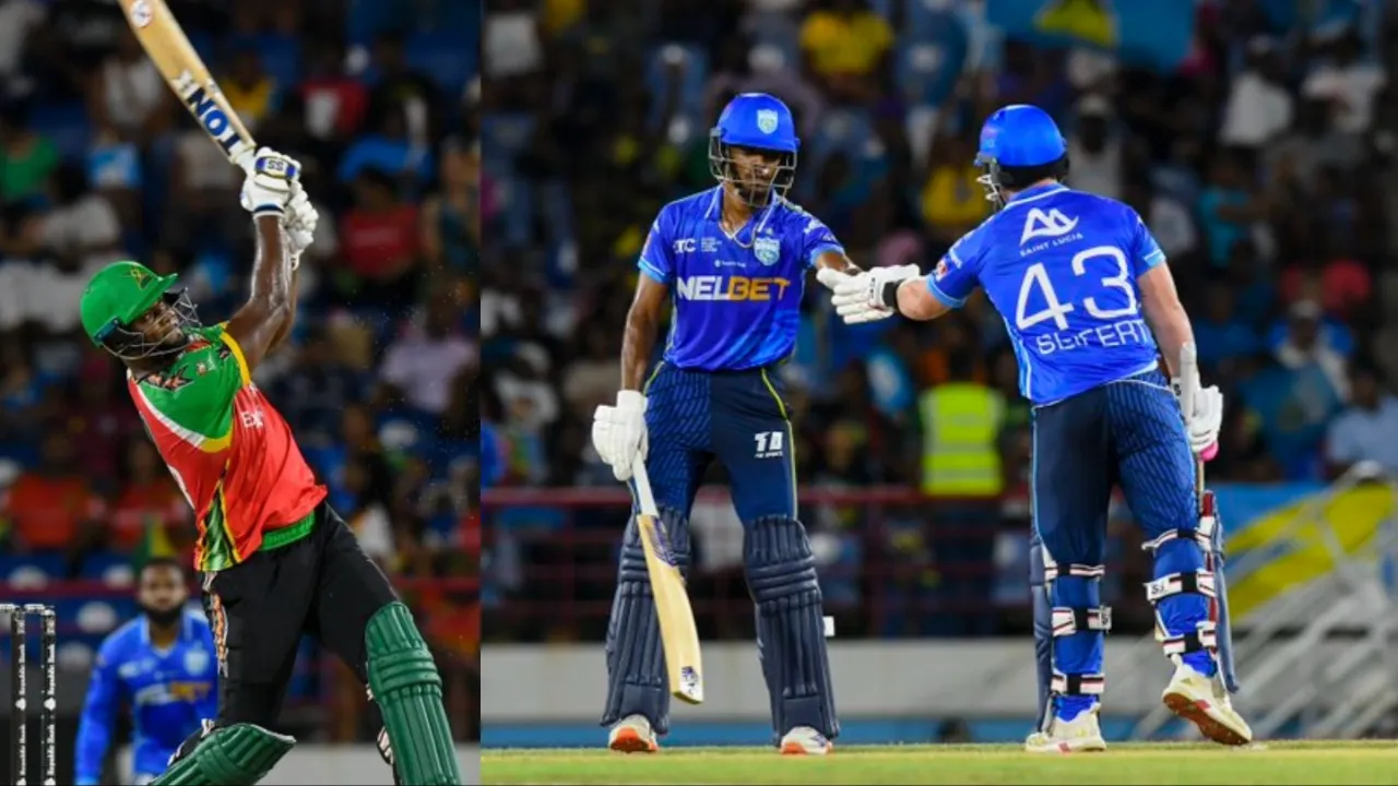 Saint Lucia Kings vs Guyana Amazon Warriors full match highlights and scorecard. 