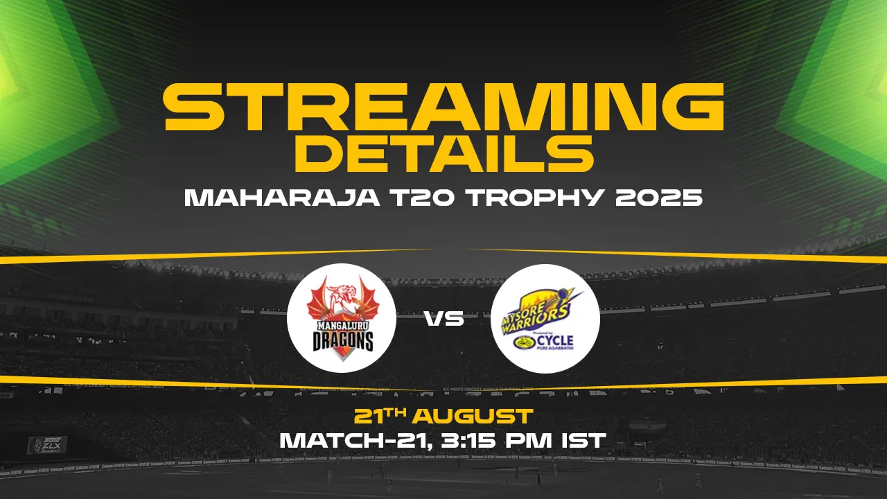 Maharaja T20 Trophy 2025 Match 21