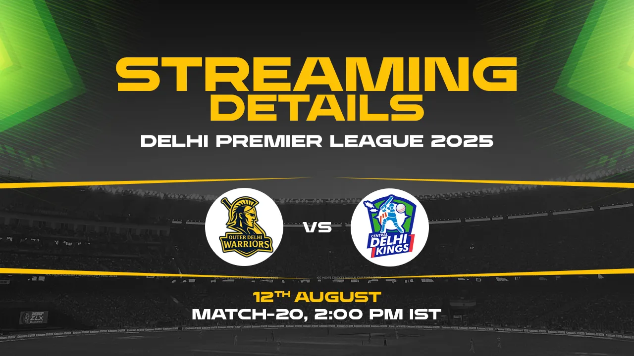 Outer Delhi Warriors vs Central Delhi Kings match 20