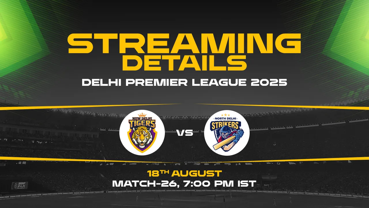 New Delhi Tigers vs North Delhi Strikers match 26