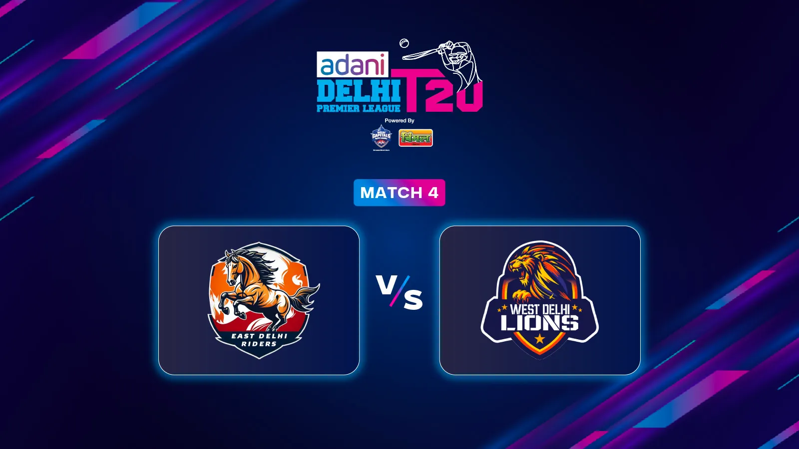East Delhi Riders vs West Delhi Lions match 4