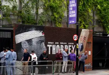 Graham Thorpe remembered during the England-India Test at The Oval