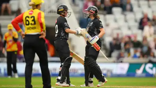 Trent Rockets Women lost to Manchester Originals Women in the Hundred Women's 2025 match 20