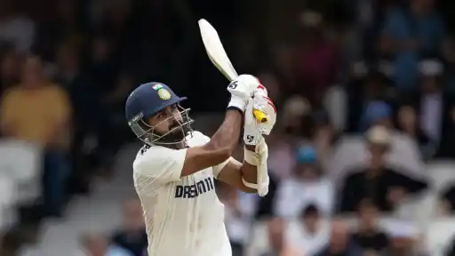 Akash Deep's maiden Test fifty.