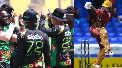 St Kitts and Nevis Patriots vs Trinbago Knight Riders full match highlights and scorecard.