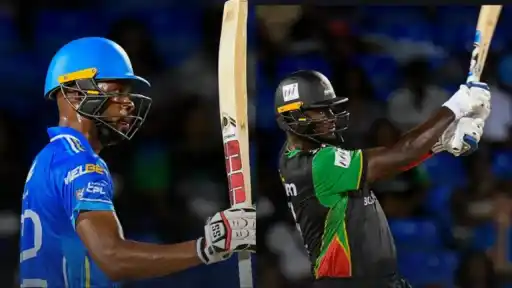 St Kitts and Nevis Patriots vs Saint Lucia Kings full match highlights and scorecard. 