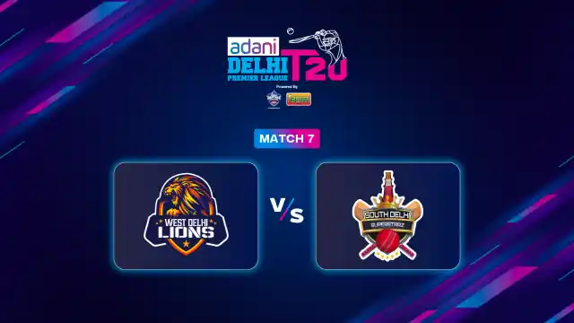 West Delhi Lions vs South Delhi Superstarz match 7