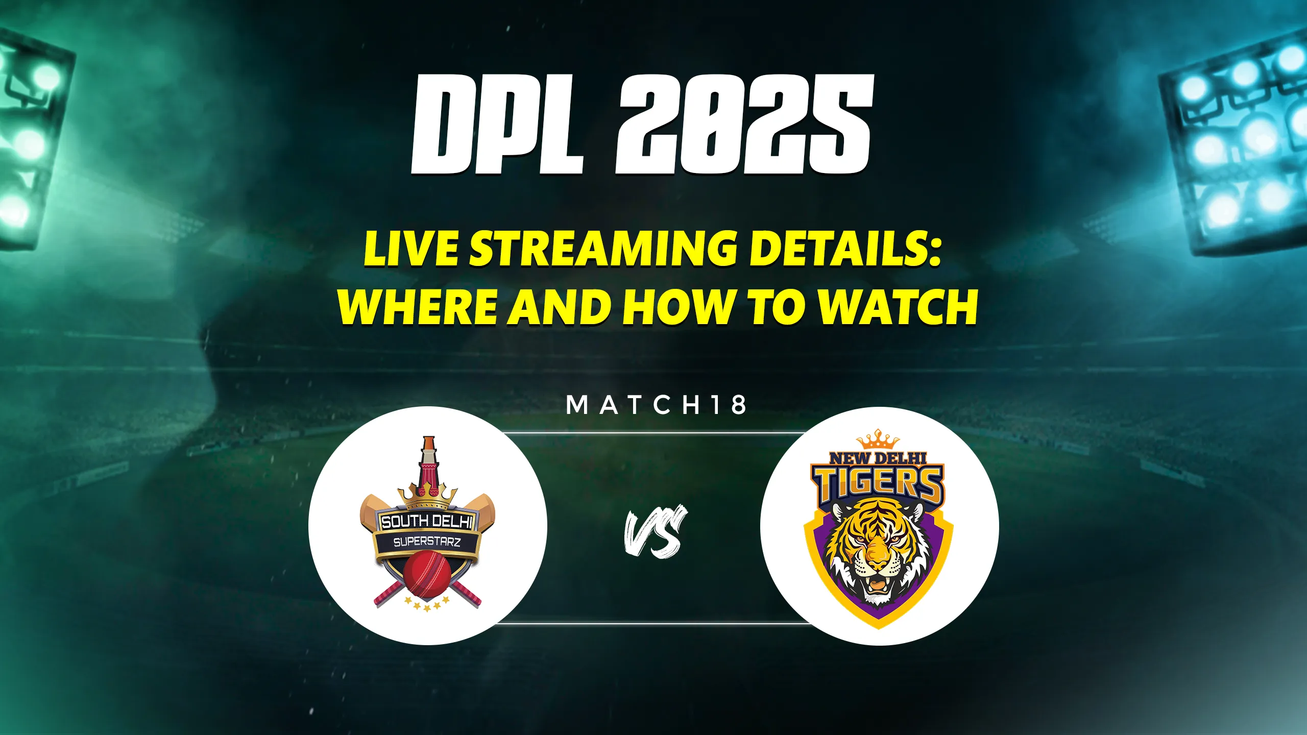 South Delhi Superstarz vs New Delhi Tigers match 18