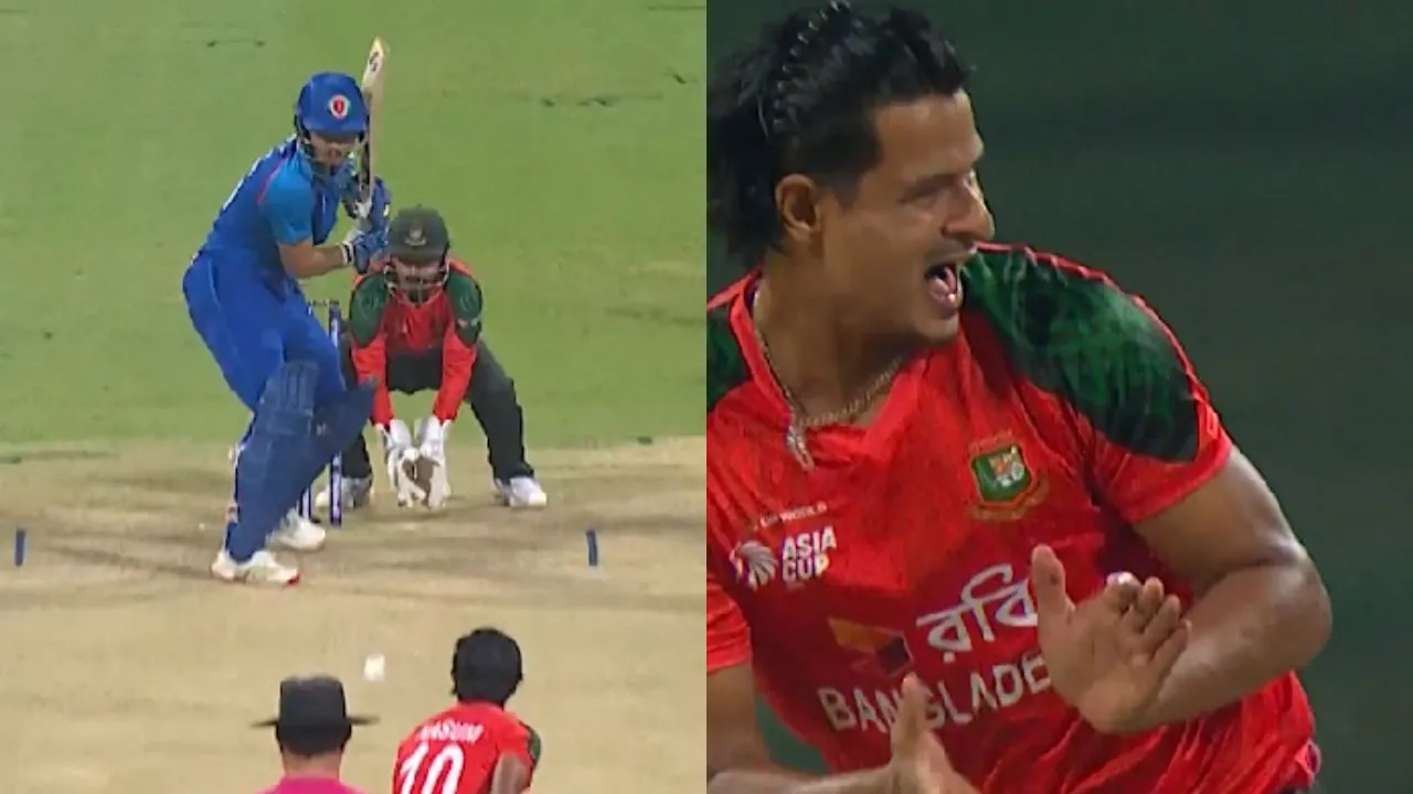 Nasum Ahmed dismissed Sediqullah Atal for a golden duck