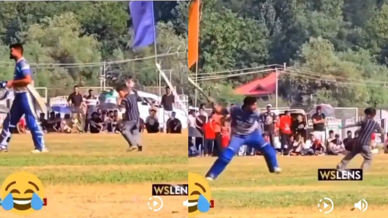 A viral clip shows a batter losing his cool 