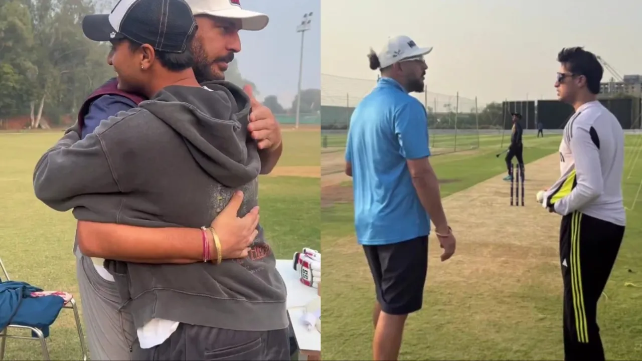 WATCH: Yuvraj Singh wishes Abhishek Sharma on his birthday.