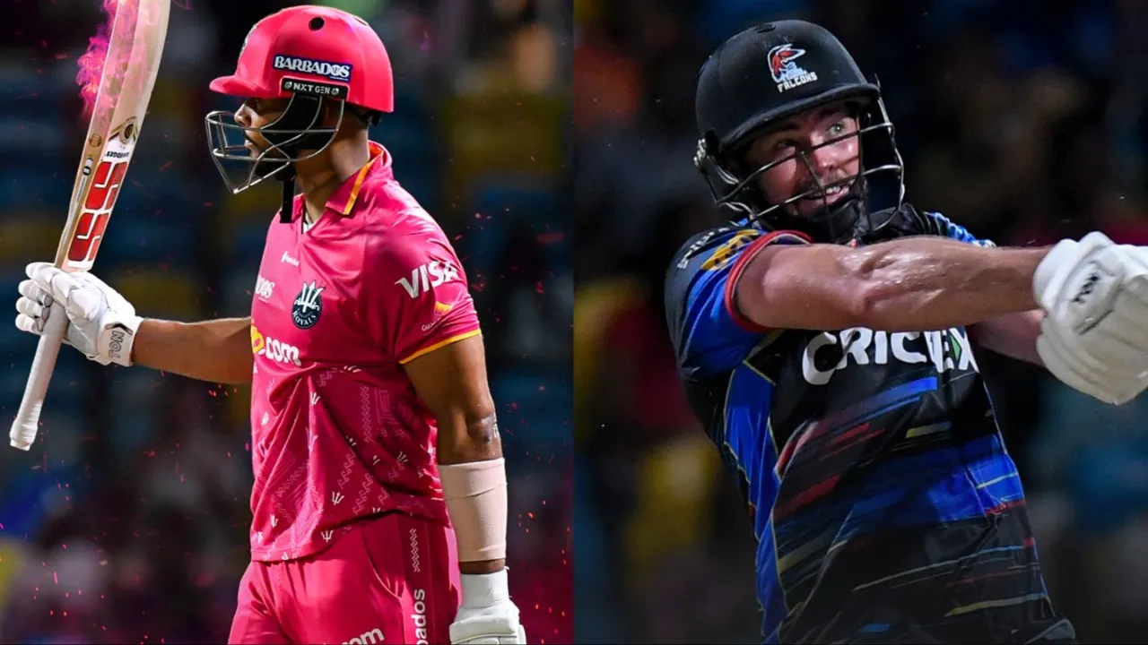 Barbados Royals vs Antigua and Barbuda Falcons full match highlights and scorecard. 