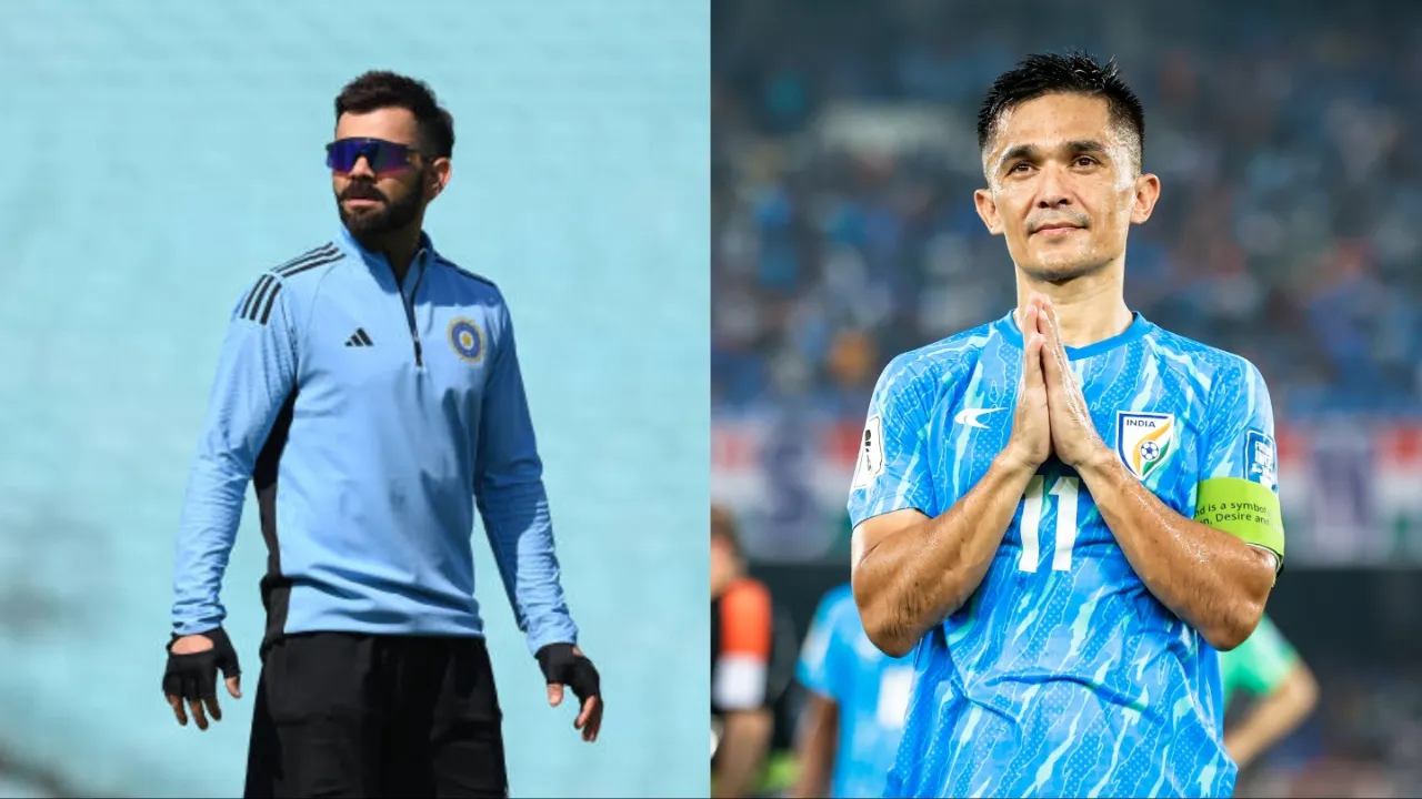 Sunil Chhetri reveals Virat Kohli's fitness scores. 