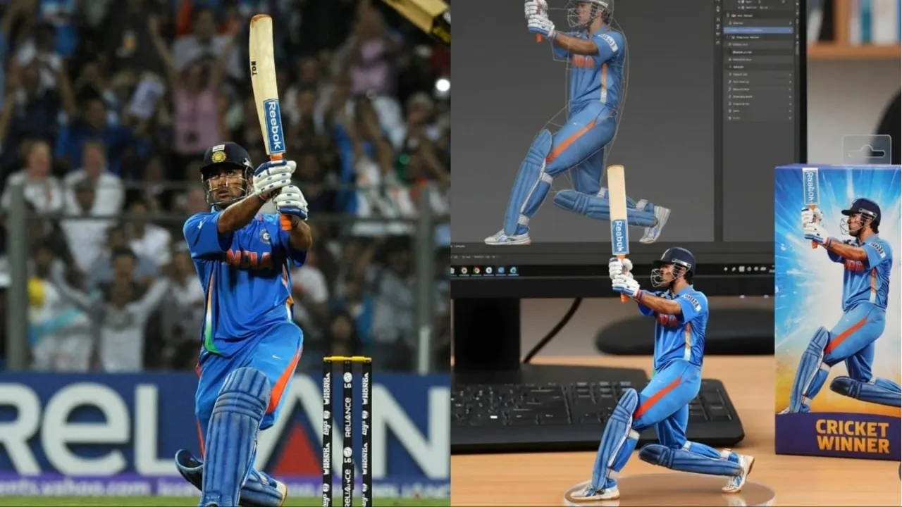 Create Trending 3D Cricketer Images Using Google’s Nano Banana AI Free Prompt & Step-by-Step Guide.