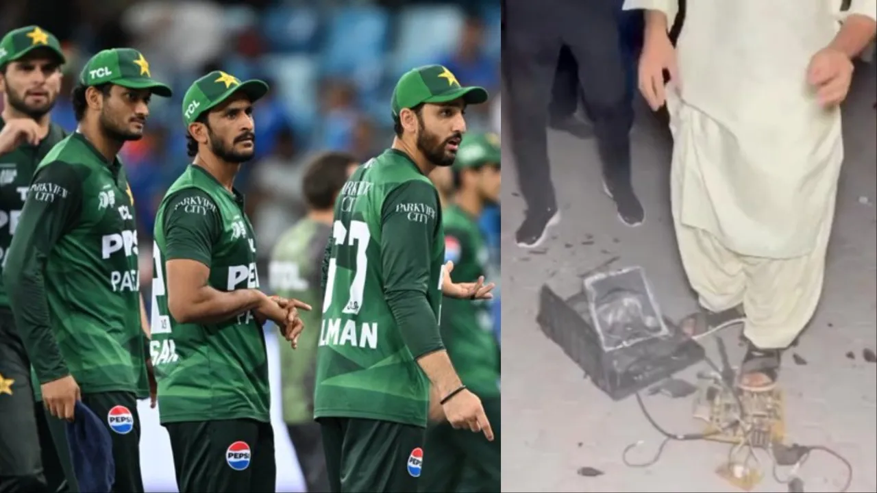 Pakistan fans break TV after embarrassing defeat to India. 