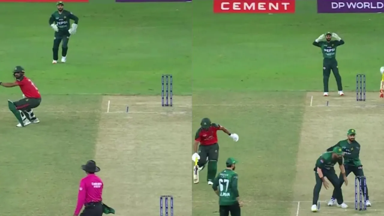 Comedy of Errors lead to hilarious fielding from Pakistan. 