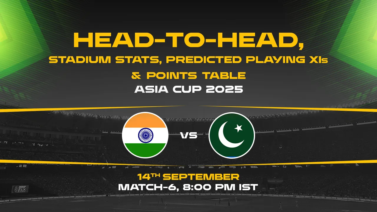 Asia Cup 2025 Match 6: IND vs PAK
