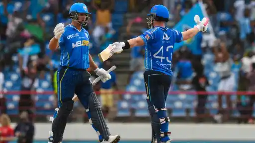 Saint Lucia Kings vs Antigua and Barbuda Falcons full match highlights and scorecard.