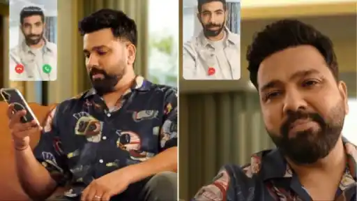 Rohit Sharma joins Jasprit Bumrah in funny advertisement.