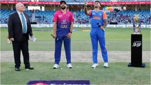Suryakumar Yadav's no-look attempt ends India's 15-toss losing streak. 
