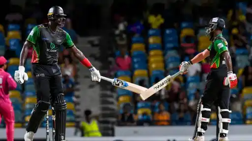 Barbados Royals vs St Kitts and Nevis Patriots full match highlights and scorecard.