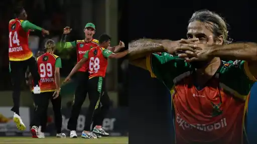 Saint Lucia Kings and Guyana Amazon Warriors full match highlights and scorecard.