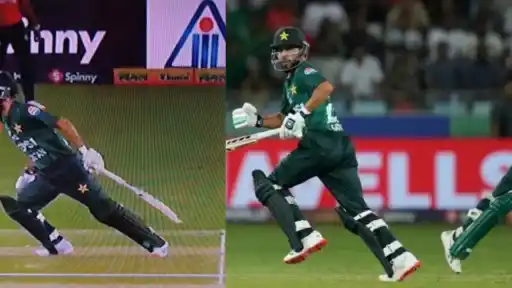 Mohammad Haris forgets basic rules in brain fade moment.