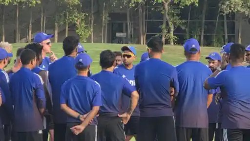 Team India has reached the ICC Academy