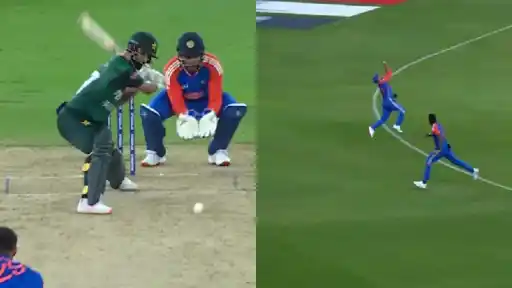 Varun Chakaravarthy dismissed Fakhar Zaman just after a six