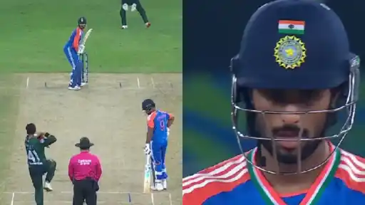Tilak Varma hit six to Faheem Ashraf
