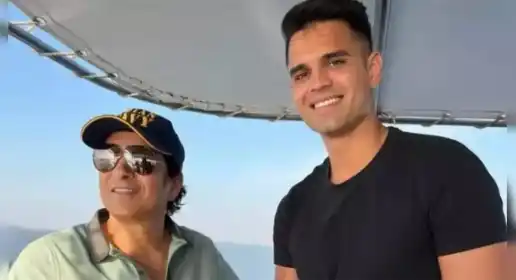 Sachin Tendulkar and Arjun Tendulkar