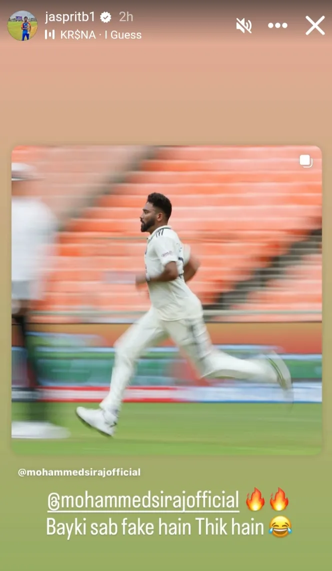 Jasprit Bumrah and Mohammed Siraj 