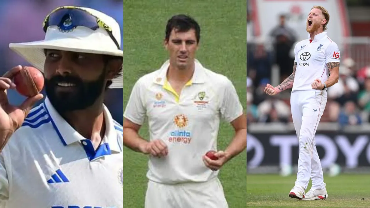Ravindra Jadeja, Pat Cummins, Ben Stokes