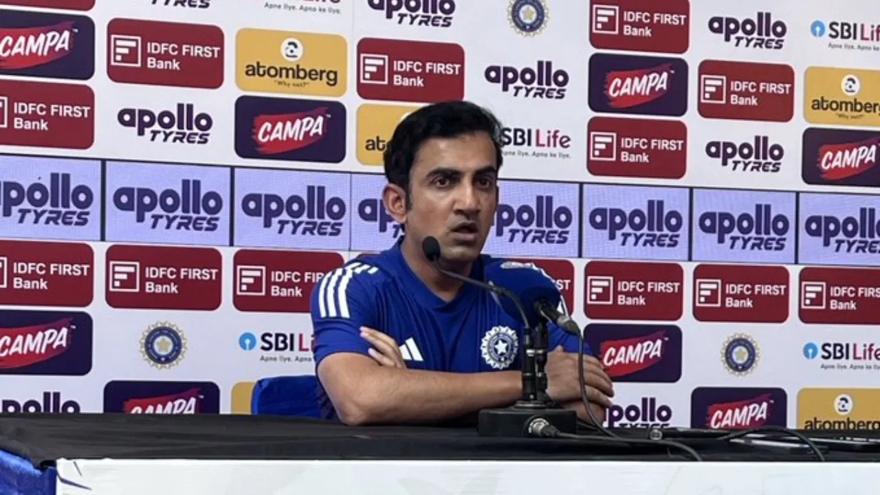 Gautam Gambhir shares a rare light moment