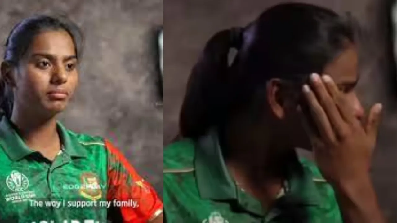 She became emotional as she reflected on her challenging journey 