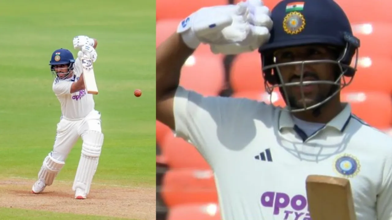 Dhruv Jurel's unique 'salute' celebration after his 50. 