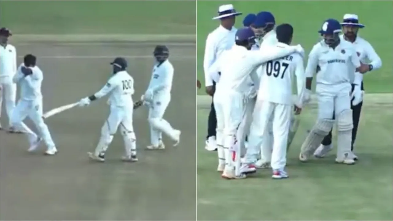 Maharashtra captain reacts to heated fight between Prithvi Shaw and Musheer Khan. 