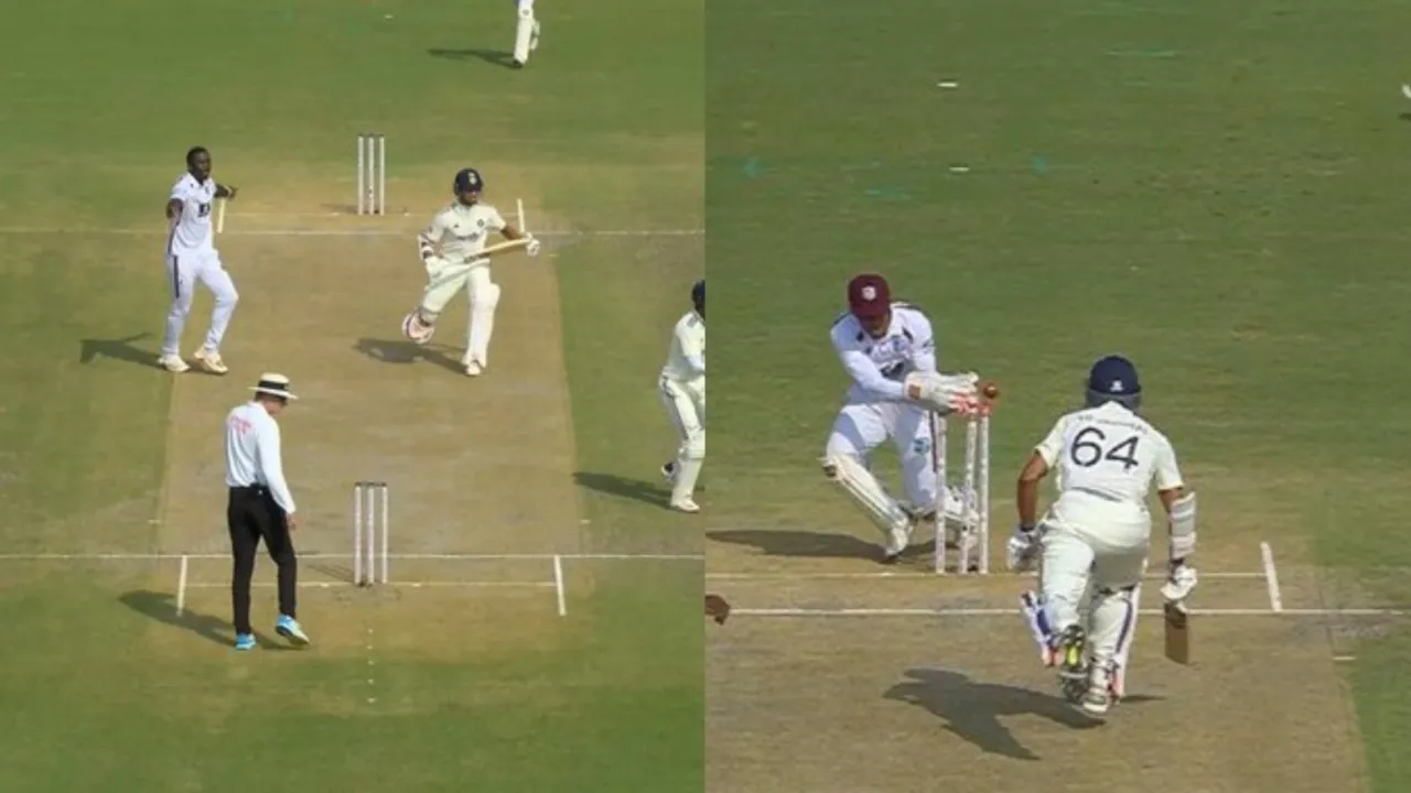 Yashasvi Jaiswal run-out on 175 after miscommunication with Shubman Gill. 