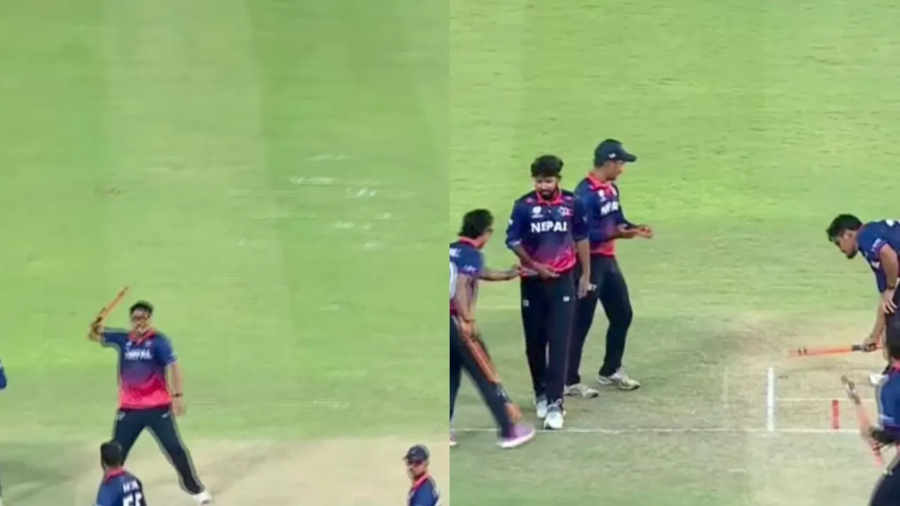 Nepal's unique celebration after undefeated campaign in 2026 T20 World Cup Qualifiers. 