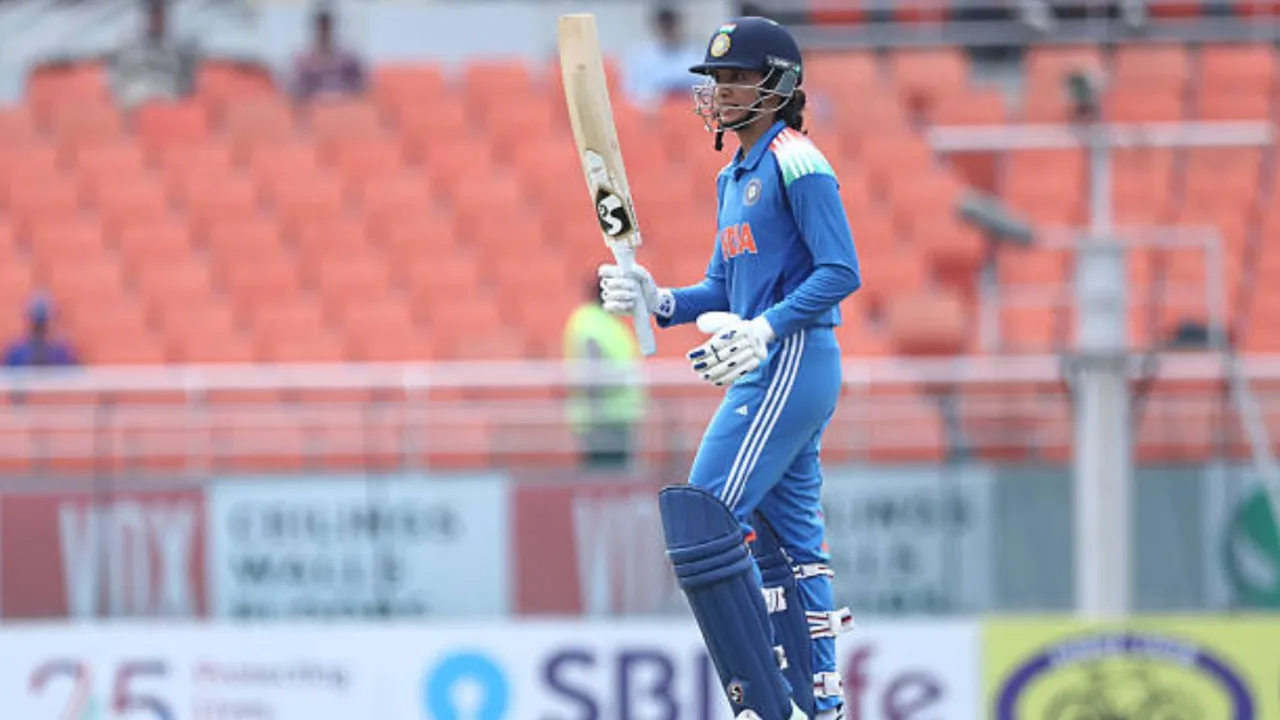 Smriti Mandhana celebrates new record in WODIs.
