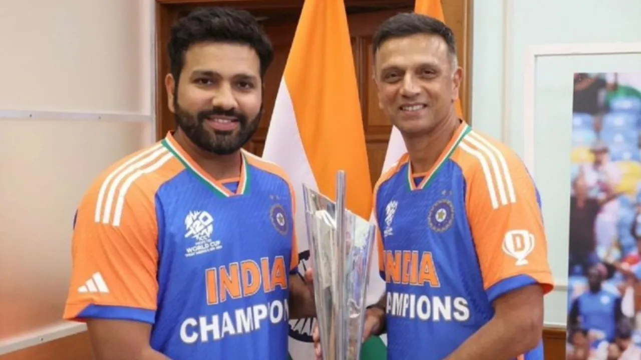 Rahul Dravid credits Rohit Sharma for evolution in T20I cricket. 