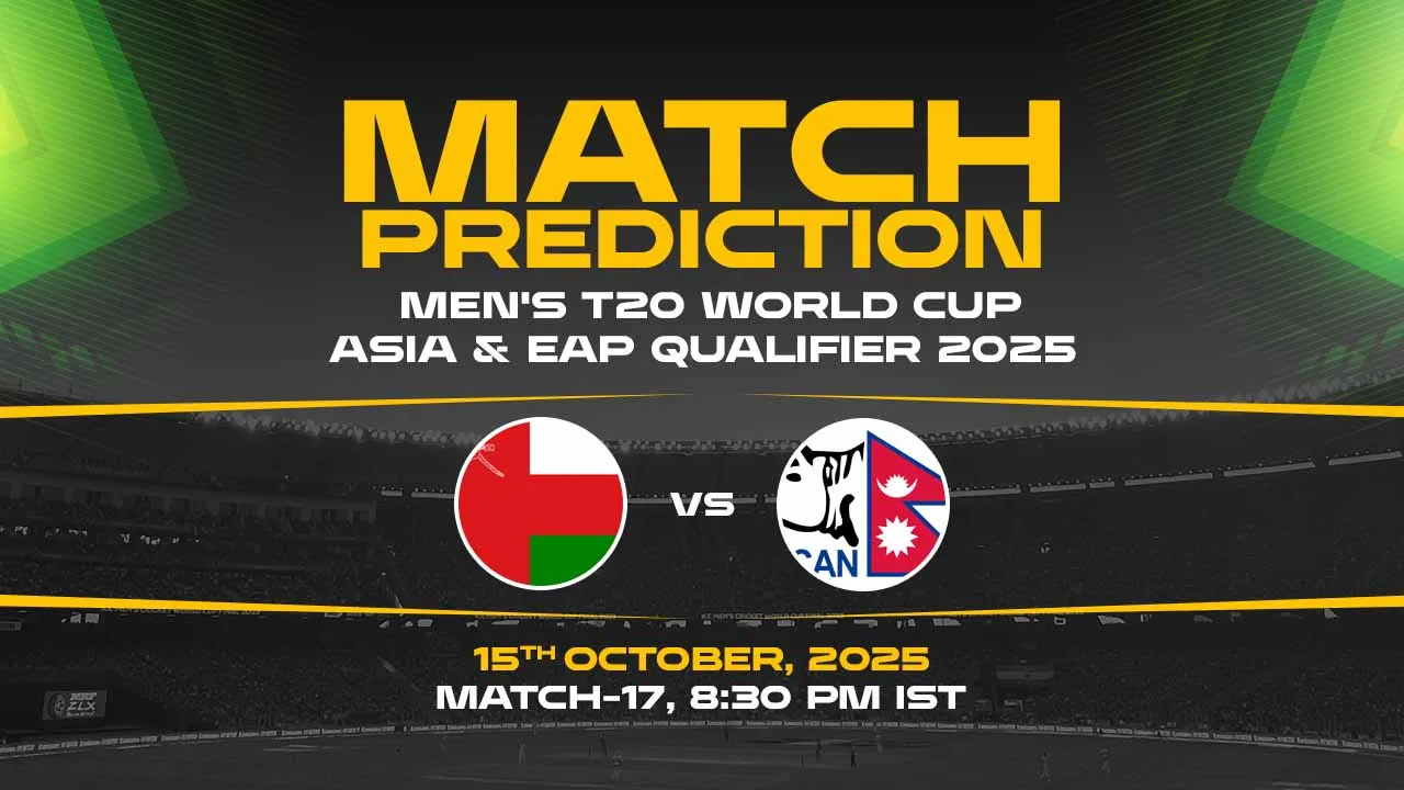 OMN vs NEP Today Match Prediction, T20 World Cup Asia and EAP Qualifiers 2025