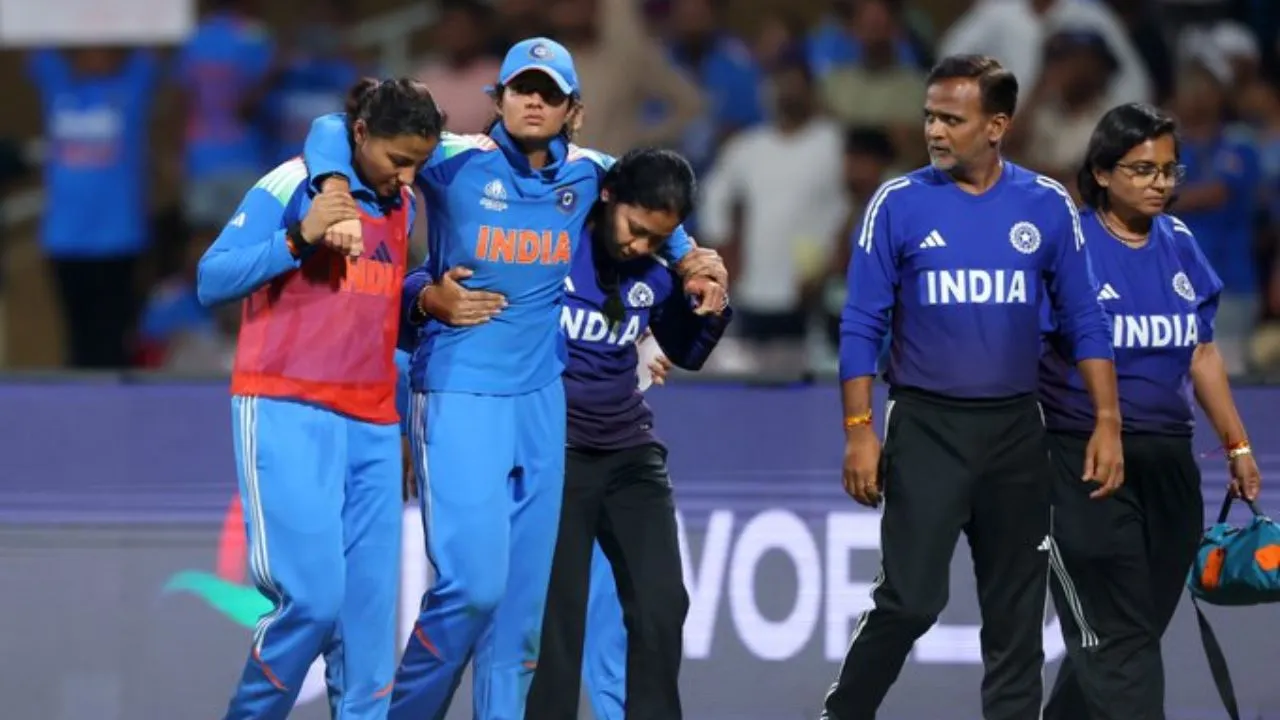 Praika Rawal's right ankle twisted in desperate attempt