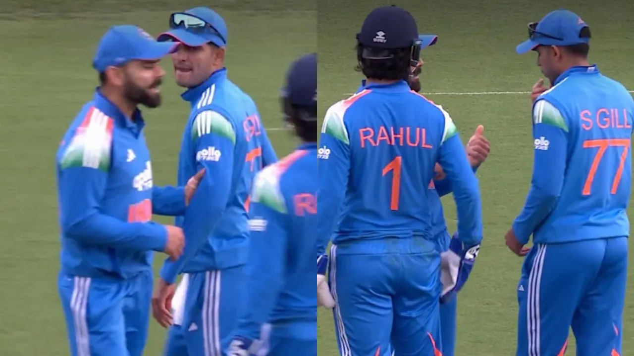 Virat Kohli pulls Shubman Gill aside